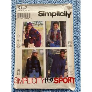 Simplicity Sewing pattern 9147 kids top vest hat